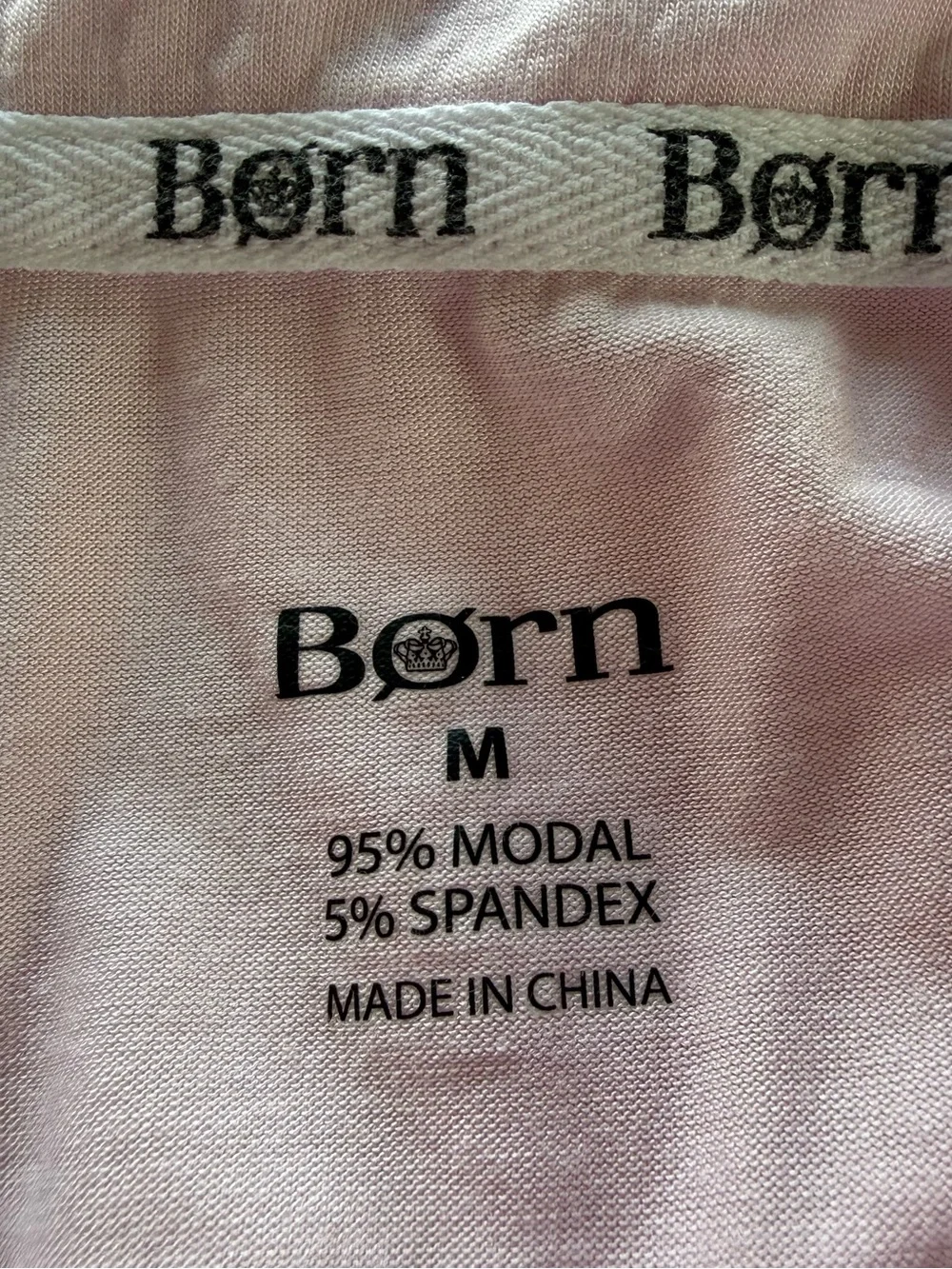 Børn Blush Pink Modal Pajama Set Size Medium Short Sleeve Button Front Top Pants